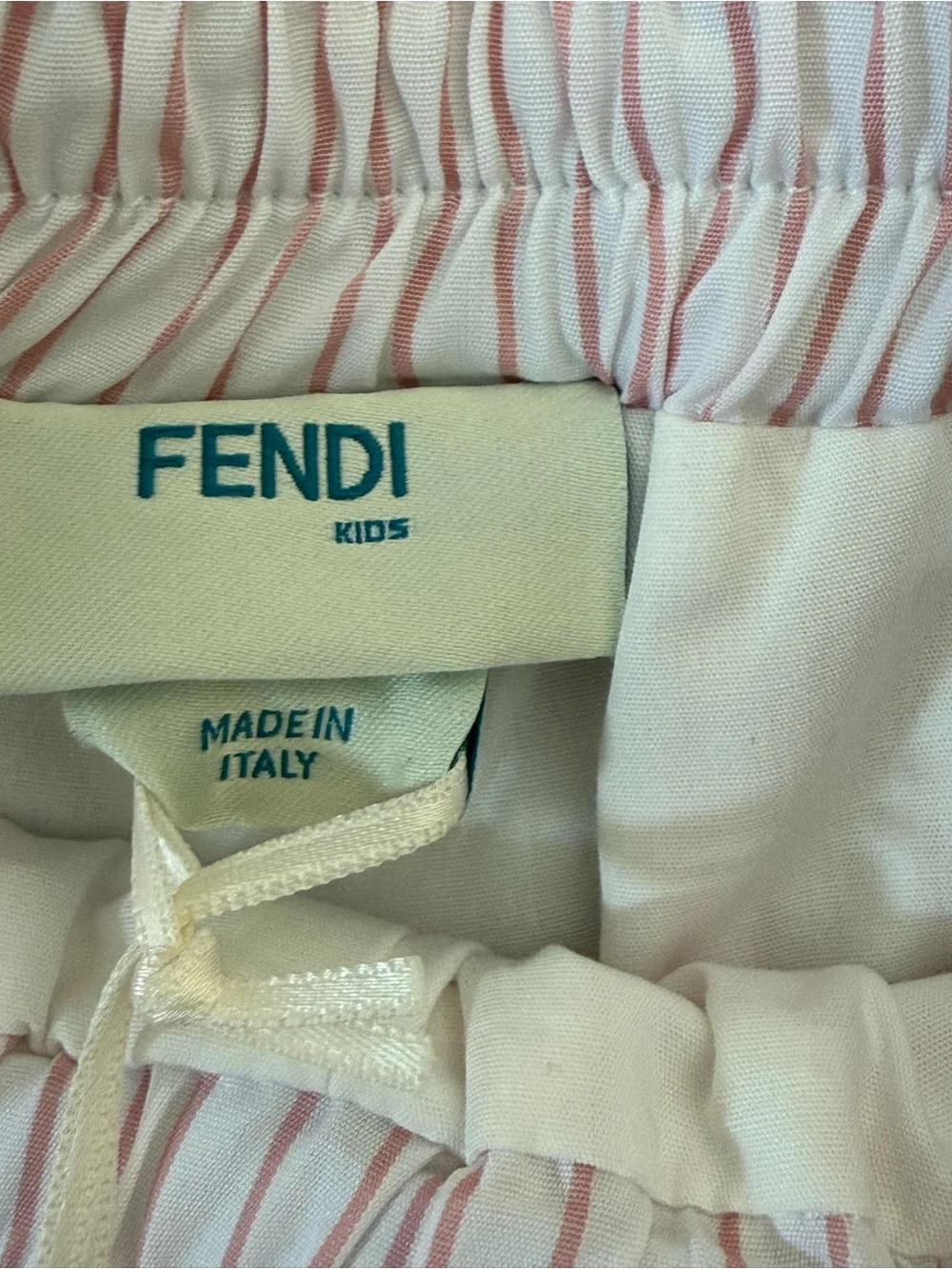 Fendi Pink Striped kids Shorts